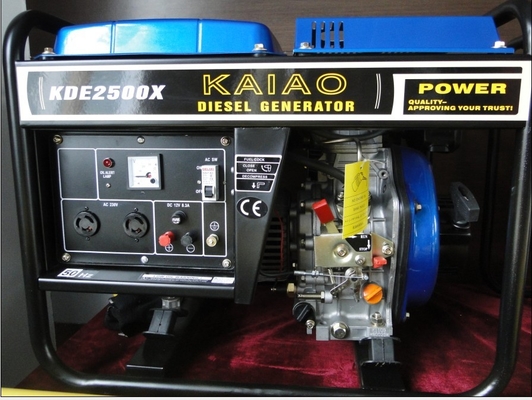 3600 vòng / phút 60 hz Mở Khung máy phát điện Diesel, Máy phát điện Diesel Di động 3KW