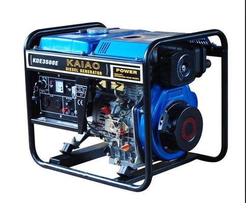 Động cơ làm mát bằng không khí Mở Khung máy phát điện diesel 3kw với bình xăng 12.5L
