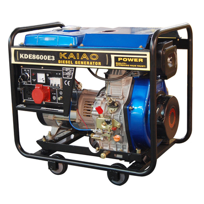 Khung hở 6.3Kva Đầu máy phát diesel khởi động cho nhà máy / dầu đã nạp