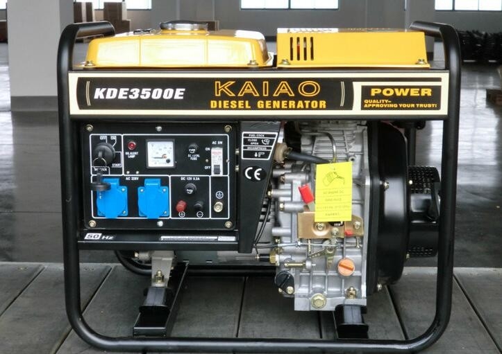 Các máy phát điện diesel mở 3000 Watt thương mại, máy phát điện diesel lạnh bằng không khí một pha