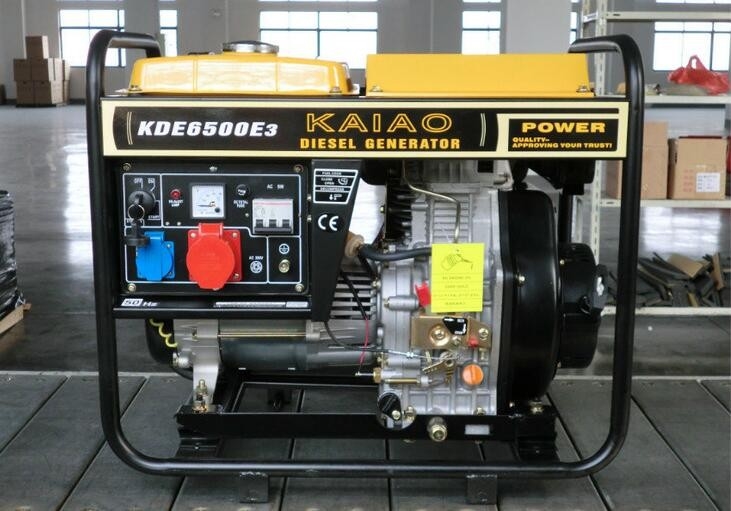 Máy phát điện Diesel Diesel Mở rộng 5,5kva, Máy phát điện Diesel Di động 3 Pha