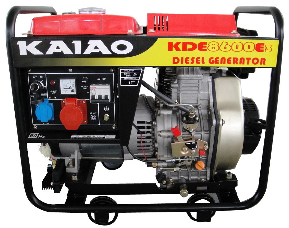 CE Máy phát điện diesel nhỏ 3phase 6.5kw Máy phát điện diesel 8600E3 Cho gia đình